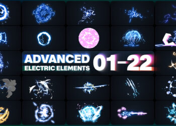 VideoHive Advanced Electric Elements for After Effects 46902924