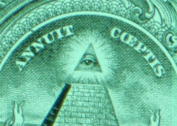 VideoHive All Seeing Eye of the New World Order and Pyramid on Usa Dollar Banknote Conspiracy Theory Concept 47469467