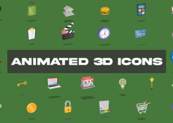 VideoHive Animated 3D Icons for After Effects 46967970