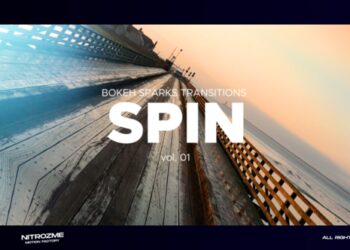 VideoHive Bokeh Spin Transitions Vol. 01 47452946
