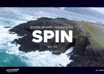 VideoHive Bokeh Spin Transitions Vol. 02 47453104