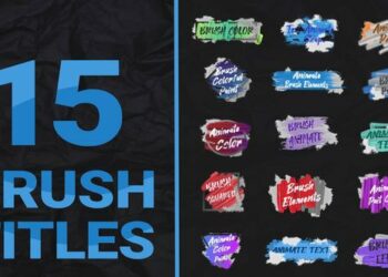 VideoHive Brush Titles Pack 47277836