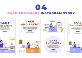 VideoHive Cake and Bakery Shop Premium Vector Instagram Story 47440760