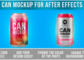 VideoHive Can Mockup After Effects Template 46910635