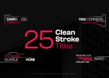 VideoHive Clean Stroke Titles 46441273