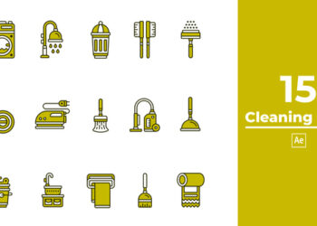 VideoHive Cleaning Icon After Effect 47395224