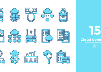 VideoHive Cloud Computer Icon After Effect 46258948