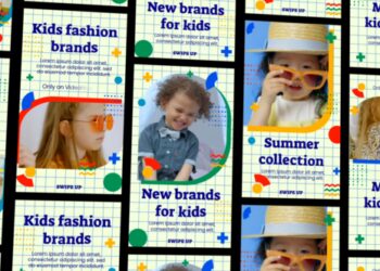 VideoHive Colorful Kids Fashion Instagram Reels 47173712