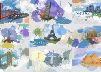 VideoHive Colorful Watercolor Ink Opener 47218597