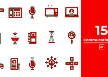 VideoHive Communication Icon After Effect 47499249