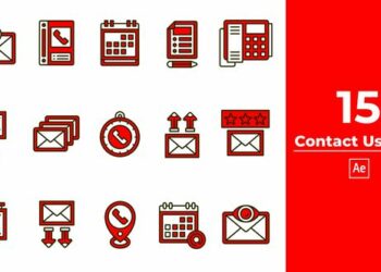 VideoHive Contact Us Icon After Effect 46132109