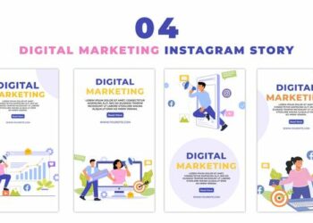 VideoHive Creative Digital Marketing Flat Character Instagram Story 47438836