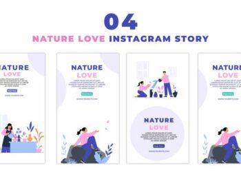 VideoHive Creative Nature Lover Flat Character Instagram Story 47440779