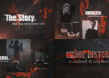 VideoHive Crime History Opener With Blood 47449468