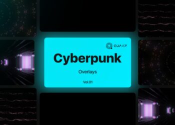 VideoHive Cyberpunk Overlays Vol. 01 47534080
