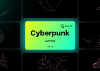 VideoHive Cyberpunk Overlays Vol. 05 47534291