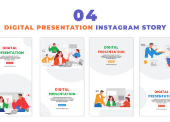 VideoHive Digital Business Presentation Character Instagram Story 47393549
