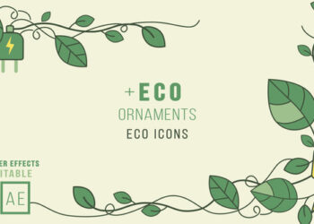 VideoHive Eco Icons plus Ornaments 47052457