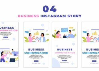 VideoHive Eye Catching Business Communication Character Instagram Story 47439525