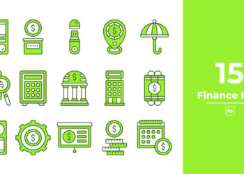 VideoHive Finance Icon After Effect 46175875