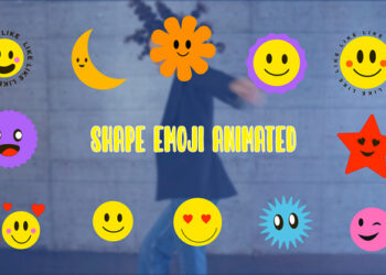 VideoHive Funny Emoji Elements Animation Scene 47251742