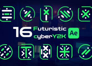 VideoHive Futuristic animated cyberY2K Designs 46438174