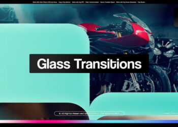 VideoHive Glass Transitions 47614513