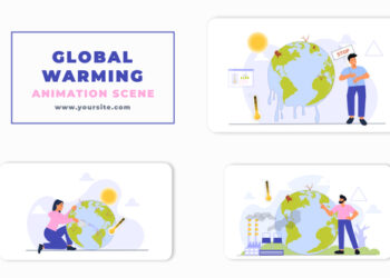 VideoHive Global Warming Awareness Animation Scene 47248795
