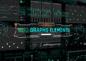 VideoHive HUD Graphs Elements 40643236