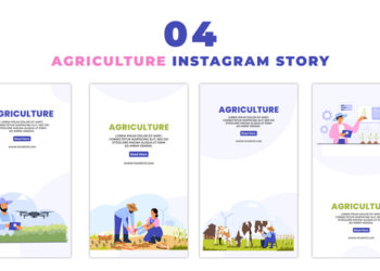 VideoHive Hi Tech Agriculture 2D Characters Instagram Story 47395066