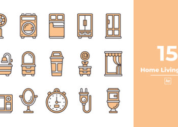VideoHive Home Living Icon After Effect 47427973