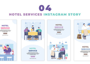 VideoHive Hotel and Bar Services Vector Instagram Story 47393365