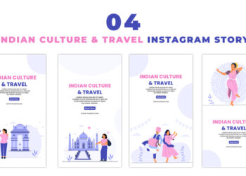 VideoHive Indian Culture and Tour Places 2D Animation on Instagram Story 47395228