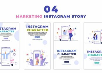 VideoHive Instagram Marketing Flat Vector Instagram Story 47440930