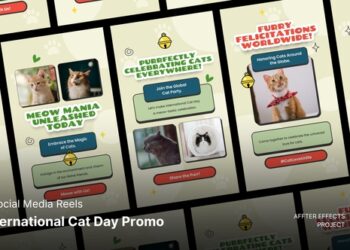 VideoHive International Cat Day Promo Instagram Reels 46902661