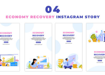 VideoHive Investment Recovery Creative 2d Flat Character Instagram Story 47395623