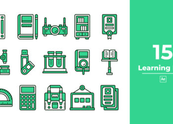 VideoHive Learning Icon After Effect 45992573
