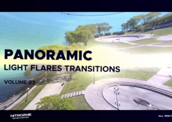 VideoHive Light Flares Panoramic Transitions Vol. 03 47223852