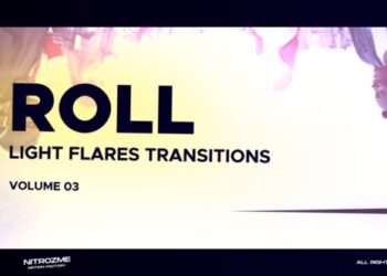 VideoHive Light Flares Roll Transitions Vol. 03 47223892