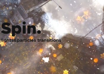 VideoHive Lights & Particles Spin Transitions Vol. 01 47054535