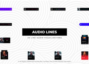 VideoHive Line Audio Visualizations 47235237