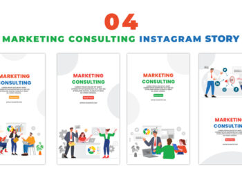 VideoHive Marketing Consulting 2D Flat Character Instagram Story 47395511