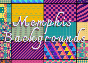 VideoHive Memphis Colorful Backgrounds 47490756