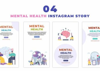 VideoHive Mental Health 2D Character Instagram Story 47441325