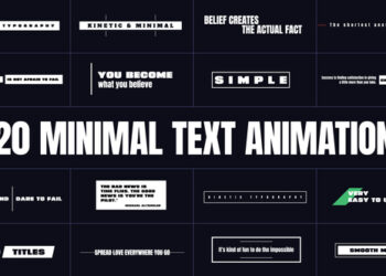 VideoHive Minimal Text Animation 47221609