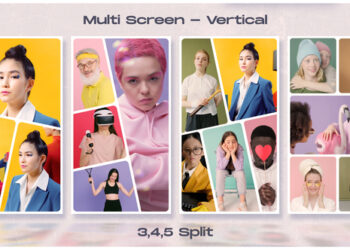 VideoHive Multi Screen - Split Screen - Vertical 47102352