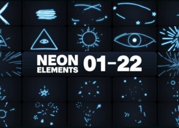 VideoHive Neon Elements for After Effects 47206574