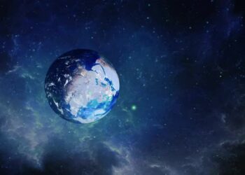 VideoHive Planet Earth in Starry and Foggy Space 47467364