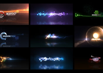 VideoHive Quick Logo Sting Pack 04: Glowing Particles 7489265