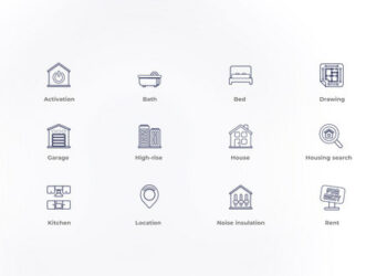VideoHive Real Estate - Outline Icons 46804158